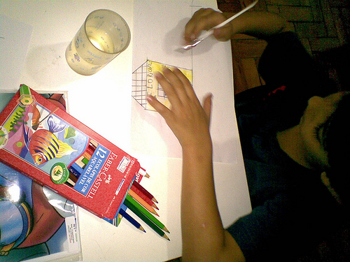 #aos8 feliz com o lápis aquarelável ;)